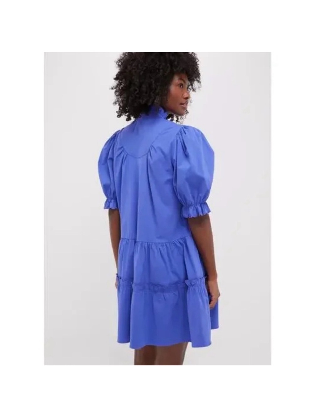 Tuckernuck Pomander Place Puff-Sleeve Tiered Mini Dress - Picture 3 of 8